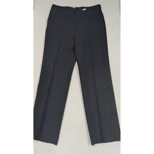 Reed St James Dress Pants Mens 36x30 Black Excellent Straight Leg Flat Front